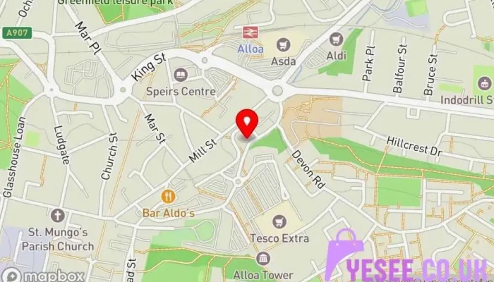 map of Alloa Argos Department store, Appliance store, Baby store, Clothing store, Electronics store, Home goods store, Jewelry store, Sporting goods store, Toy store, Used office furniture store in Alloa