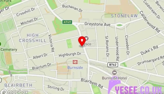 B Bonito -  Map - Glasgow