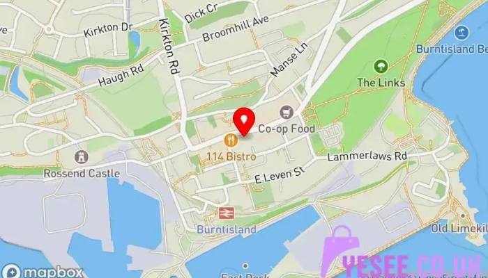 map of Bel & Etta Gift shop in Burntisland