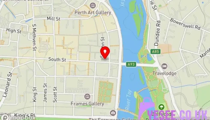 map of Blues & Browns Custom tailor, Clothes and fabric manufacturer, Women's clothing store in Perth