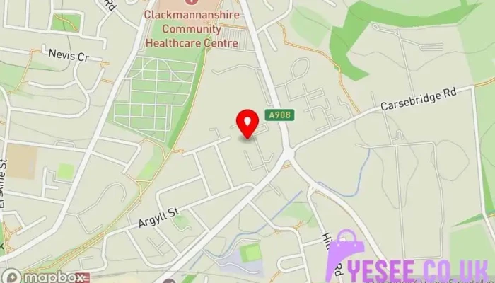 map of Canterbury Teamwear Sporting goods store in Alloa
