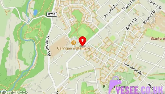 Cots Cradles Baby Boutique Gift Shop Map - Glasgow
