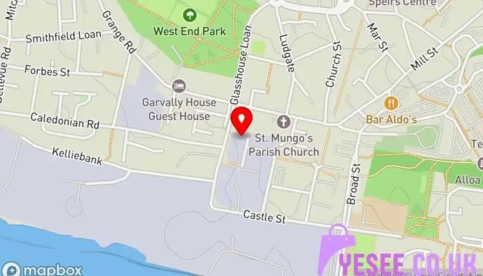 map of D & M Fashions Scotland Clothes and fabric manufacturer in Alloa