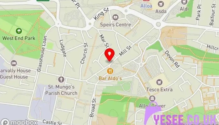 map of DNS Creative Designs Embroidery shop in Alloa