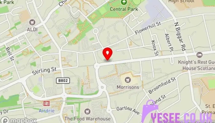 map of Frocks & Fancies Clothing store in Airdrie
