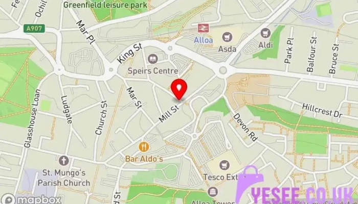 map of Ramsdens - Drysdale Street - Alloa Currency exchange service, Jewelry store, Pawn shop in Alloa