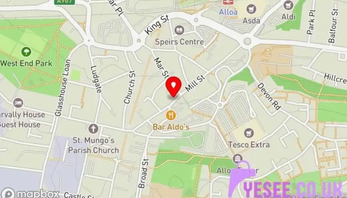 map of Sister Tailors Tailor in Alloa