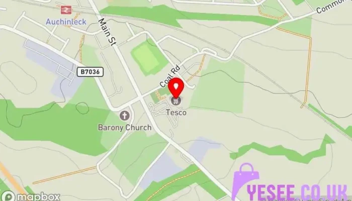 Tesco Superstore -  Map - Cumnock