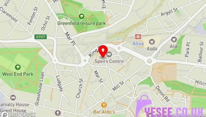 map of Three Gem Sisters Jewelry store in Alloa